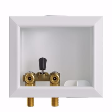 Picture of Washing Machine Box, Quarter Turn Right Outlet with Single Lever Valve, 1/2" MIP/SWT Connection