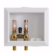 Picture of Washing Machine Box, Quarter Turn Right Outlet with Single Lever Valve and Water Hammer Arrestor, 1/2" MIP/SWT Connection