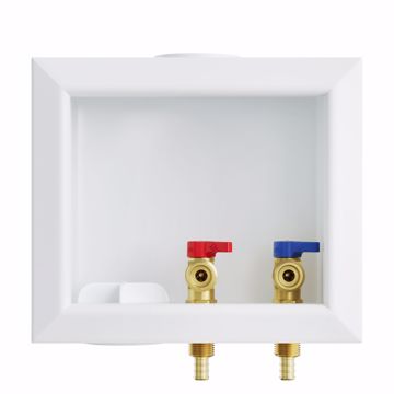 Picture of Washing Machine Box, Quarter Turn Left Outlet, 1/2" PEX F1807 Connection
