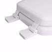 Picture of White Soft Toilet Seat, Closed Front with Cover, QuicKlean® Hinges, Round