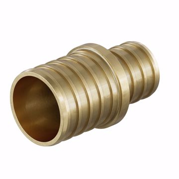 Picture of 1-1/2" X 1-1/4"  F1807 Brass PEX Coupling, Bag of 5