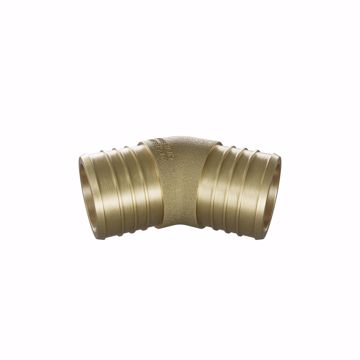 Picture of 1-1/2" F1807 Brass PEX 45° Elbow, Bag of 5