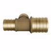Picture of 1-1/2" x 1" x 1" F1807 Brass PEX Reducing Tee, Bag of 5