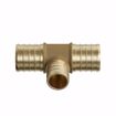 Picture of 1-1/2 x 1-1/2" x 1- 1/4" F1807 Brass PEX Reducing Tee, Bag of 5