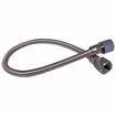 Picture of 3/8" OD (1/4" ID) X 12" Long, 3/8" Female Pipe Thread X 3/8" Female Pipe Thread, Uncoated Corrugated Stainless Steel Gas Connector