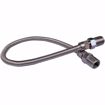 Picture of 3/8" OD (1/4" ID) X 18" Long, 1/2" Male Pipe Thread X 1/2" Male Pipe Thread, Uncoated Corrugated Stainless Steel Gas Connector