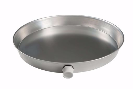 Picture of 20" Aluminum Round Water Heater Pan with 1" PVC Fitting