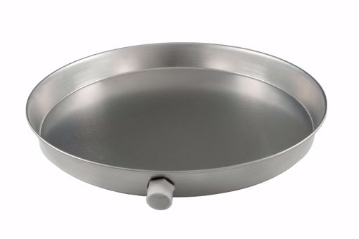 Picture of 22" Aluminum Round Water Heater Pan with 1" PVC Fitting
