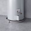 Picture of 22" Aluminum Round Water Heater Pan with 1" PVC Fitting
