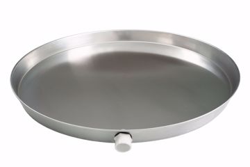 Picture of 30" Aluminum Round Water Heater Pan with 1" PVC Fitting