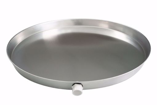 Picture of 30" Aluminum Round Water Heater Pan with 1" PVC Fitting