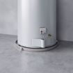 Picture of 30" Aluminum Round Water Heater Pan with 1" PVC Fitting