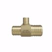 Picture of 1-1/2" x 1-1/4" x 3/4" F1807 Brass PEX Reducing Tee, Bag of 5