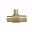 Picture of 1-1/2" x 1-1/4" x 1" F1807 Brass PEX Reducing Tee, Bag of 5