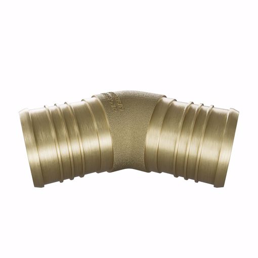 Picture of 2" F1807 Brass PEX 45° Elbow, Bag of 1