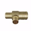 Picture of 2" x 1-1/2" x 1" F1807 Brass PEX Reducing Tee, Bag of 1