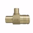 Picture of 2" x 1-1/2" x 1" F1807 Brass PEX Reducing Tee, Bag of 1