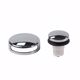 Picture of Snap-On Bathtub Faceplate with Toe Touch Stopper, Chrome Plated