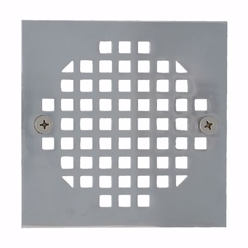 Picture of 4" Chrome Plated Square Cast Coverall Strainer