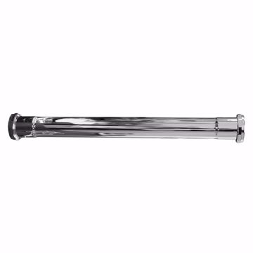 Picture of 1-1/4" x 16" Chrome Plated Brass Double Slip Joint Extension Tube 22 Gauge