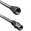 Picture of 3/8" OD (1/4" ID) X 18" Long, 3/8" Female Pipe Thread X 1/2" Male Pipe Thread, Uncoated Corrugated Stainless Steel Gas Connector