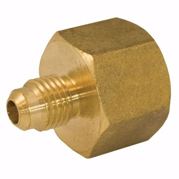 Picture of 5/16" x 1/4" Brass Flare x FIP Coupling