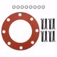 Picture of 6" Red Rubber Full Face Gasket Kit, 3/4" x 3-1/4" Bolt Size