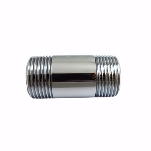 Picture of 3/4" x 1-1/2" Chrome Plated Brass Pipe Nipple