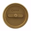 Picture of 3" Brass Slotted Plug with 5/16" Tapped Hole