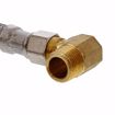 Picture of 3/8" Compression x 3/8" Compression x 60" Braided Stainless Steel Dishwasher Connector with 3/8" MIP 90° Elbow