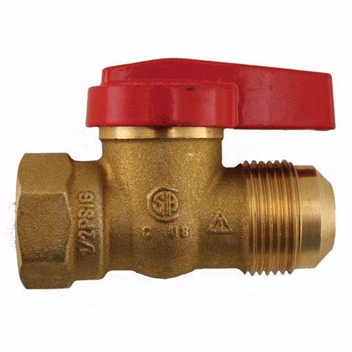 Picture of 5/8" Flare x 3/4" FIP Gas Ball Valve