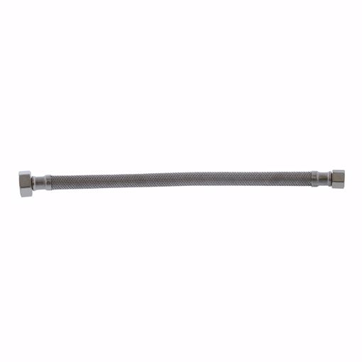 Picture of 3/8" Compression x 1/2" FIP x 12" Braided Stainless Steel Faucet Connector