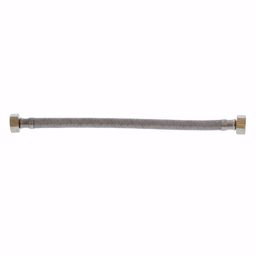 Picture of 1/2" FIP x 1/2" FIP x 12" Braided Stainless Steel Faucet Connector