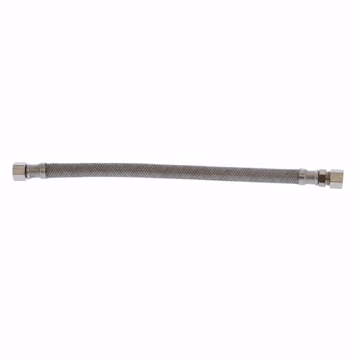 Picture of 3/8" OD x 3/8" Compression x 12" Braided Stainless Steel Delta® Style Faucet Connector
