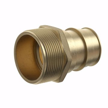 Picture of 1-1/2" F1960 x MIP Brass PEX Adapter, Bag of 6