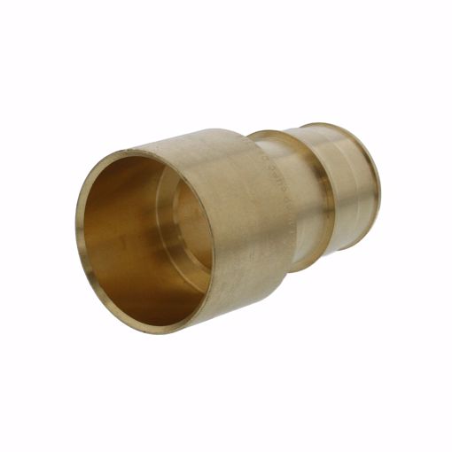 Picture of 1-1/2" F1960 Female Sweat Brass PEX Adapter, Bag of 12
