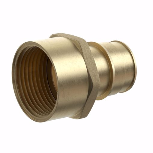Picture of 1-1/4" F1960 x FIP Brass PEX Adapter, Bag of 6