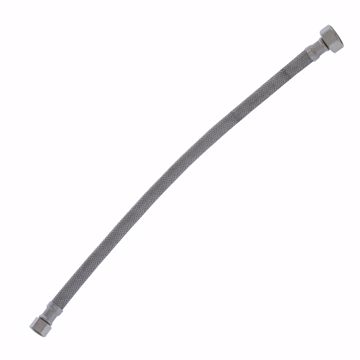 Picture of 3/8" Compression x 1/2" FIP x 16" Braided Stainless Steel Faucet Connector