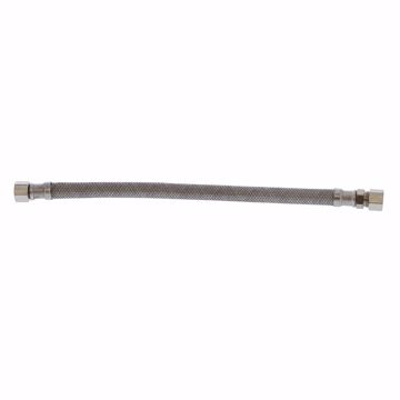 Picture of 3/8" OD x 3/8" Compression x 12" Braided Stainless Steel Delta® Style Faucet Connector