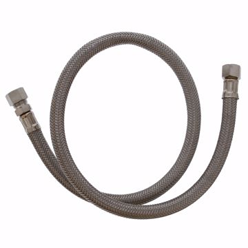 Picture of 3/8" Flare x 3/8" Compression x 30" Braided Stainless Steel Texas Style Faucet Connector