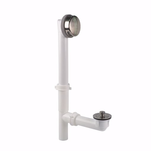 Picture of 16" Lift and Turn Polypropylene Tubular Full Bath Waste Kit with Quick Test, Brushed Nickel