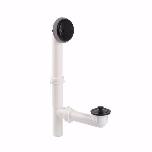 Picture of 16" Lift and Turn Polypropylene Tubular Full Bath Waste Kit, Matte Black
