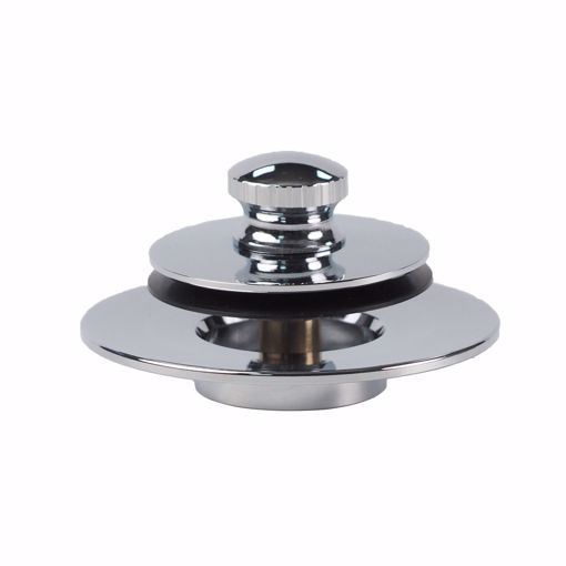 Picture of Lift and Turn Brass Tub Stopper and Trim Ring, Chrome Plated