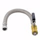 Picture of 1/2" x 3/4" FIP x 18" PlumBite® Push On Water Heater Connector with Ball Valve