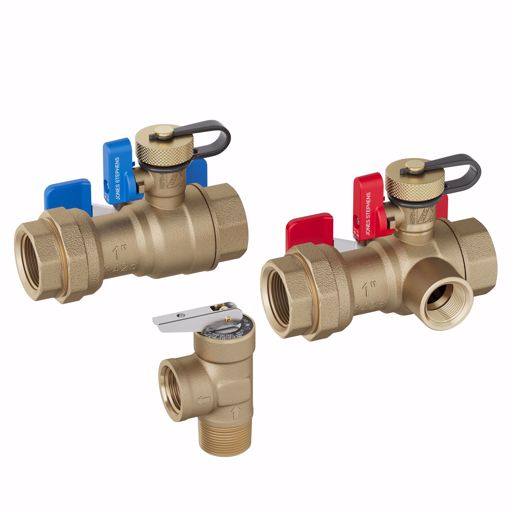 Picture of 1" IPS Tankless Water Heater Valve Service Kit with Pressure Relief Valve