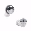 Picture of Lift and Turn PVC Schedule 40 Half Bath Waste Kit with Quick Test, Chrome Plated