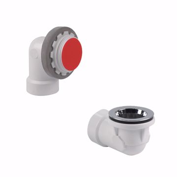 Picture of PVC Schedule 40 Rough-In Half Bath Waste Kit with Quick Test, Chrome Plated