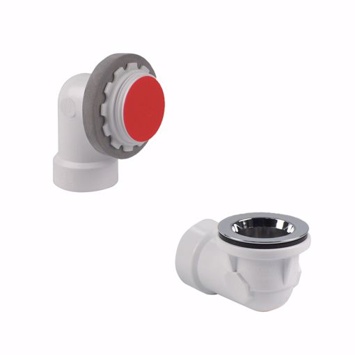 Picture of PVC Schedule 40 Rough-In Half Bath Waste Kit with Quick Test, Chrome Plated