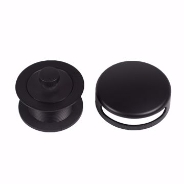 Picture of Lift and Turn Bathtub Trim Kit with Snap-On Faceplate, Matte Black