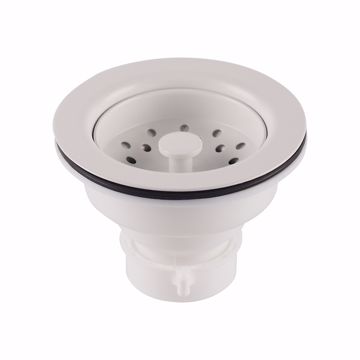 Picture of White Plastic Body Basket Strainer